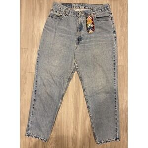 Levi's 550 Patchwork Jeans Womens Size 14 Relaxed Tapered Fit Vintage *Flaws*